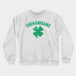 Shenanigans Shamrock St. Patrick's Day Crewneck Sweatshirt